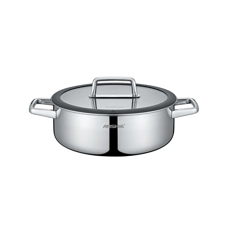 تابه کف لیزری دودسته 24سانت عرشیا مدلSS050-3340(